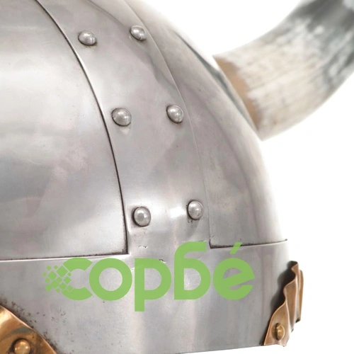 Фентъзи викингски шлем, ЛАРП, сребрист, стомана ➤ топ цена ➤ sorbe.bg