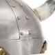 Фентъзи викингски шлем, ЛАРП, сребрист, стомана