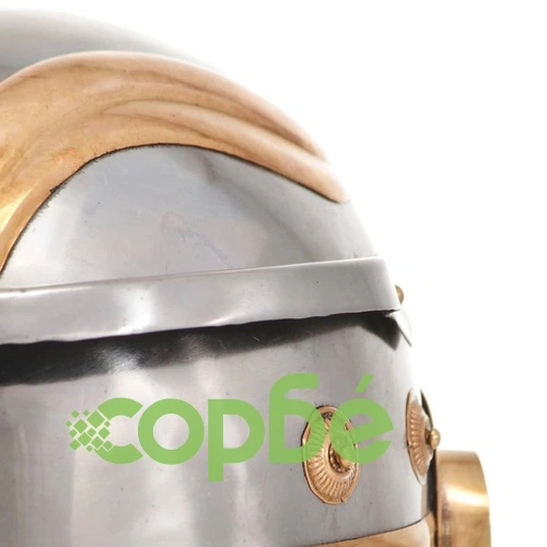 Римски военен шлем, антична реплика, ЛАРП, сребрист, стомана ➤ топ цена ➤ sorbe.bg