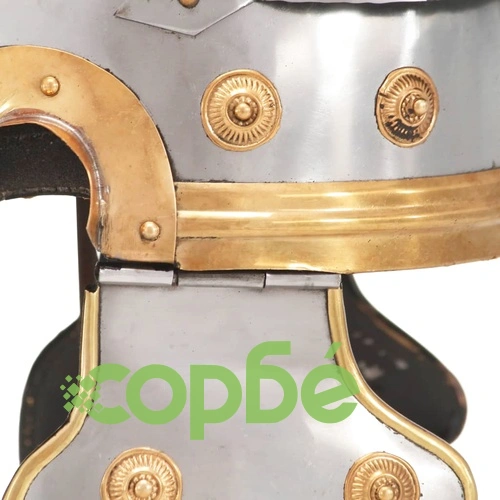 Римски военен шлем, антична реплика, ЛАРП, сребрист, стомана ➤ топ цена ➤ sorbe.bg