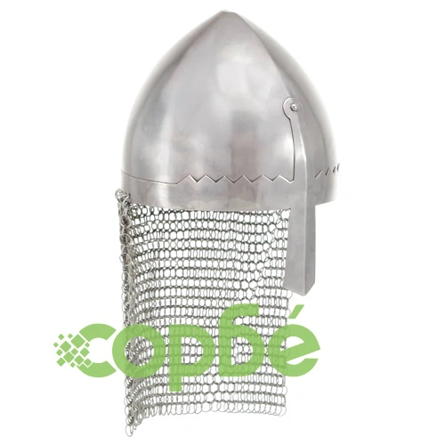 Рицарски шлем, антична реплика, ЛАРП, сребрист, стомана ➤ топ цена ➤ sorbe.bg