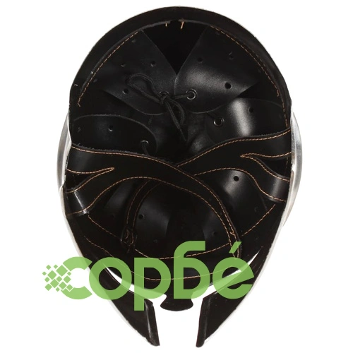 Гръцки военен шлем, антична реплика, ЛАРП, сребрист, стомана ➤ топ цена ➤ sorbe.bg