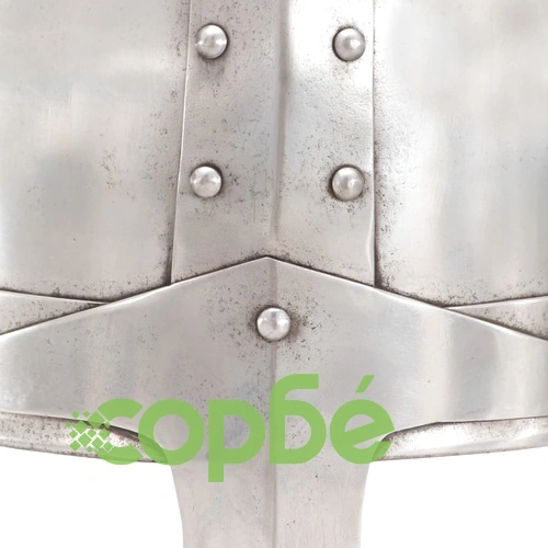 Средновековен рицарски шлем антик реплика ЛАРП сребрист стомана ➤ топ цена ➤ sorbe.bg