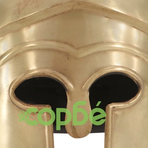 Гръцки военен шлем антична реплика ЛАРП месингов цвят стомана ➤ топ цена ➤ sorbe.bg