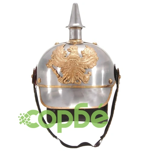 Германска пруска каска антична реплика ЛАРП сребриста стомана ➤ топ цена ➤ sorbe.bg