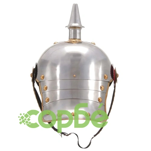 Германска пруска каска антична реплика ЛАРП сребриста стомана ➤ топ цена ➤ sorbe.bg