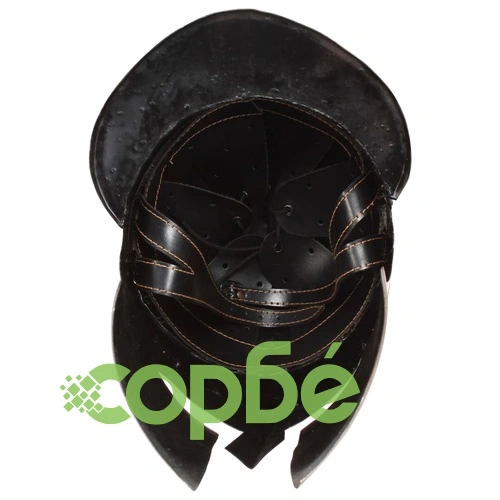 Гръцки военен шлем антична реплика ЛАРП месингов цвят стомана ➤ топ цена ➤ sorbe.bg