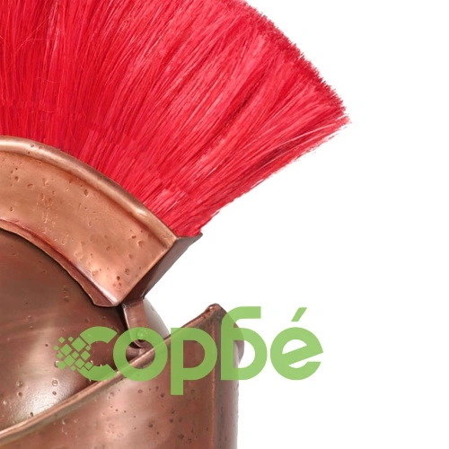 Гръцки военен шлем, антична реплика, ЛАРП, цвят мед, стомана ➤ топ цена ➤ sorbe.bg