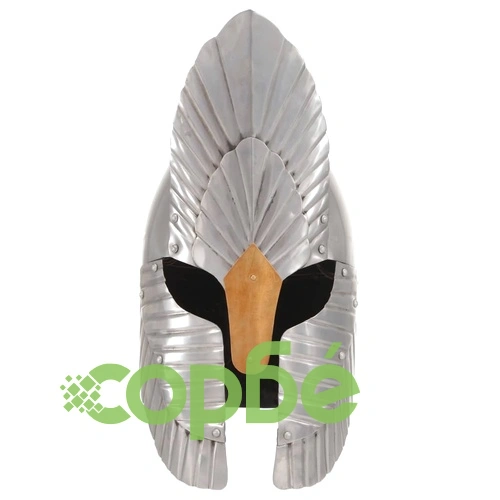 Фентъзи рицарски шлем, антична реплика, сребрист, стомана ➤ топ цена ➤ sorbe.bg