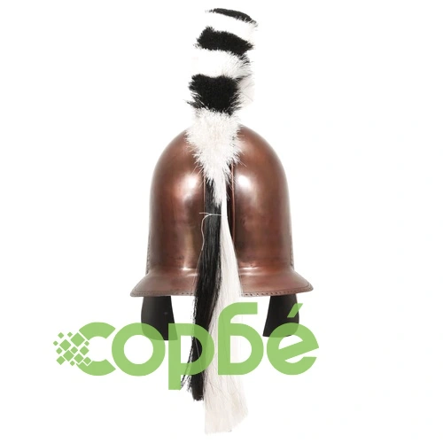 Гръцки военен шлем, антична реплика, ЛАРП, цвят мед, стомана ➤ топ цена ➤ sorbe.bg