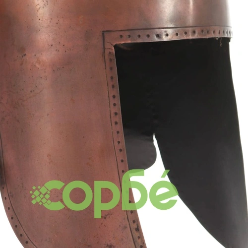 Гръцки военен шлем, антична реплика, ЛАРП, цвят мед, стомана ➤ топ цена ➤ sorbe.bg