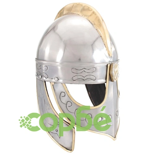 Беоулф шлем, антична реплика, ЛАРП, сребрист, стомана ➤ топ цена ➤ sorbe.bg