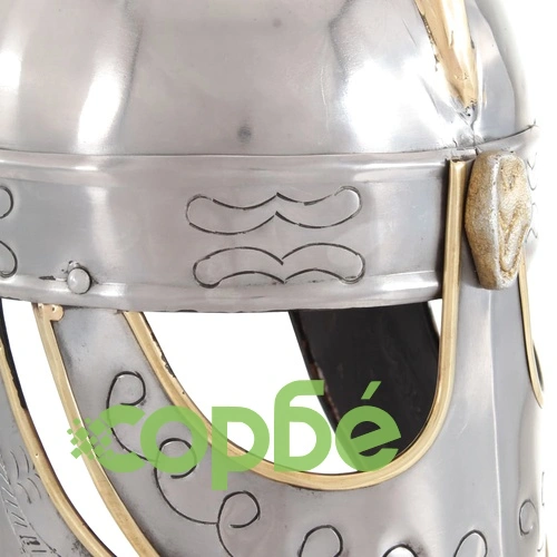 Беоулф шлем, антична реплика, ЛАРП, сребрист, стомана ➤ топ цена ➤ sorbe.bg