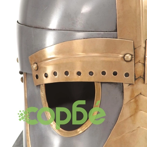 Средновековен шлем, антична реплика, ЛАРП, сребрист, стомана ➤ топ цена ➤ sorbe.bg