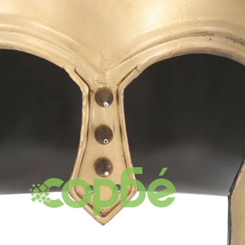 Гръцки военен шлем антична реплика ЛАРП месингов цвят стомана ➤ топ цена ➤ sorbe.bg