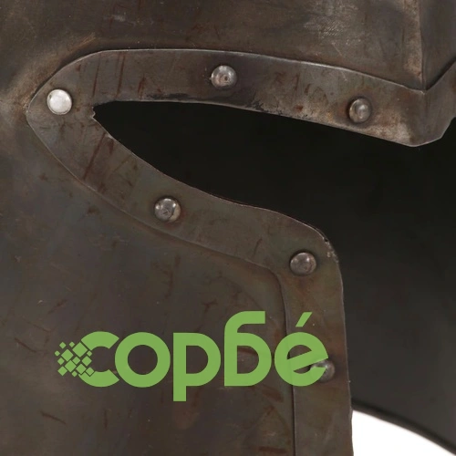 Средновековен рицарски шлем антик реплика ЛАРП сребрист стомана ➤ топ цена ➤ sorbe.bg