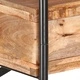 Етажерка за книги с 4 рафта 120x35x180 см манго масив и стомана