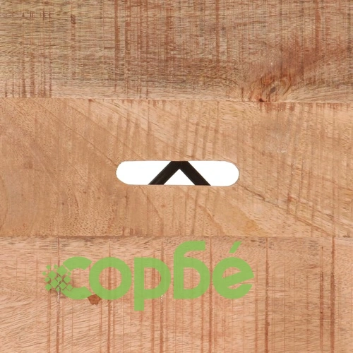 Бар табуретки, 2 бр, черни, мангово дърво масив ➤ топ цена ➤ sorbe.bg