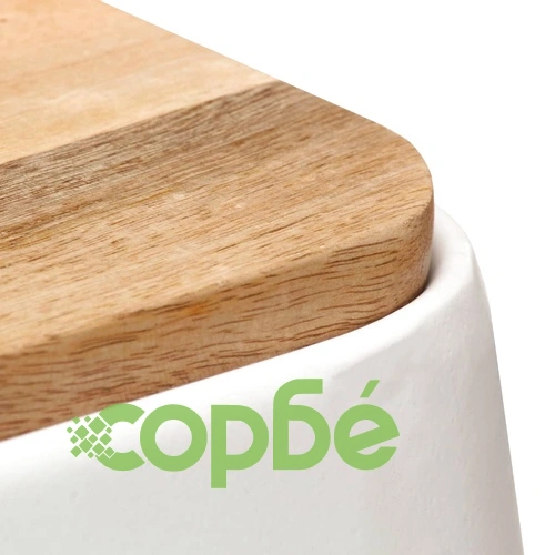 Бар табуретки, 4 бр, бели, мангово дърво масив ➤ топ цена ➤ sorbe.bg