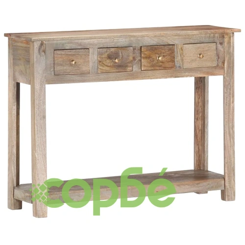 Конзолна маса, 100x30x76 cм, манго масив ➤ топ цена ➤ sorbe.bg