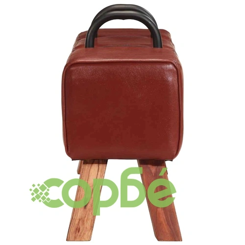 Винтидж пейка тип гимнастически кон, естествена козя кожа ➤ топ цена ➤ sorbe.bg