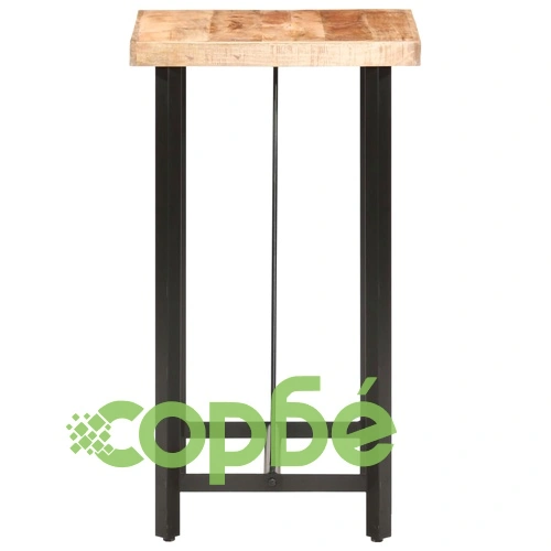 Бар маса, 60x60x107 cм, груба мангова дървесина ➤ топ цена ➤ sorbe.bg