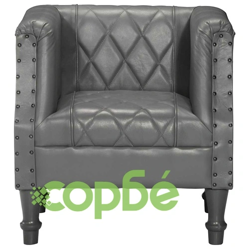 Фотьойл, сив, естествена козя кожа ➤ топ цена ➤ sorbe.bg