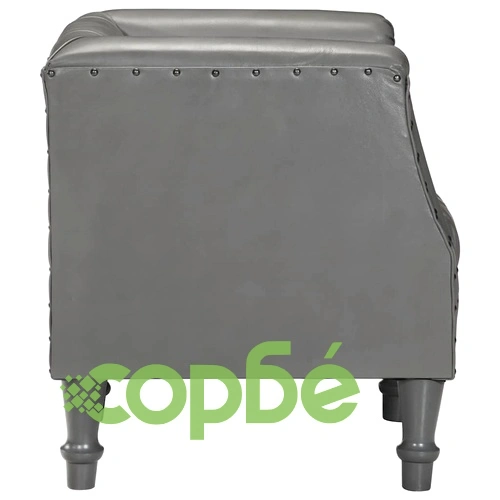 Фотьойл, сив, естествена козя кожа ➤ топ цена ➤ sorbe.bg