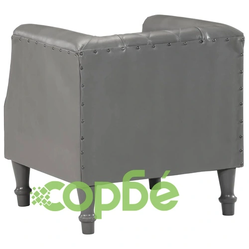 Фотьойл, сив, естествена козя кожа ➤ топ цена ➤ sorbe.bg