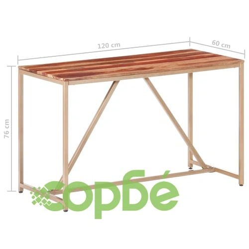 Трапезна маса 120x60x76 см масивно дърво ➤ топ цена ➤ sorbe.bg