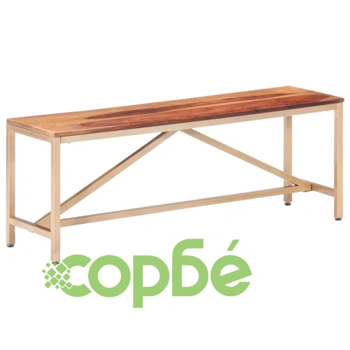 Пейка, 120 см, шишамова дървесина масив ➤ топ цена ➤ sorbe.bg