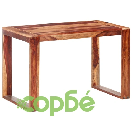 Трапезна маса, 120x60x76 см, шишамово дърво масив ➤ топ цена ➤ sorbe.bg