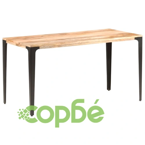 Трапезна маса, 140x70x76 cм, мангово дърво масив ➤ топ цена ➤ sorbe.bg