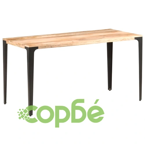 Трапезна маса, 140x70x76 cм, мангово дърво масив ➤ топ цена ➤ sorbe.bg