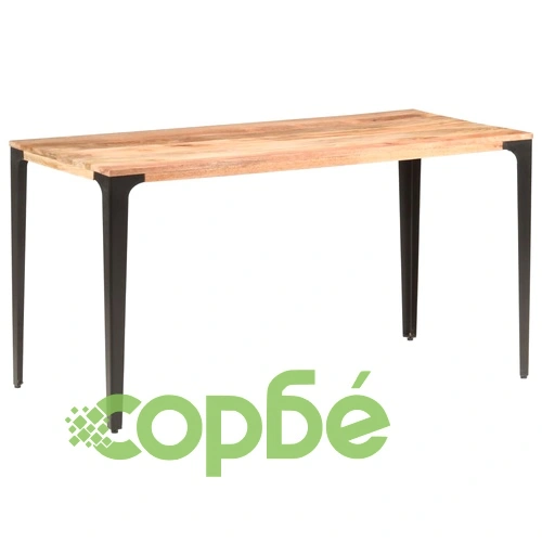 Трапезна маса, 140x70x76 cм, мангово дърво масив ➤ топ цена ➤ sorbe.bg