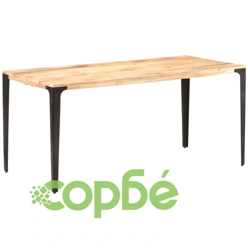 Трапезна маса, 160x80x76 см, мангово дърво масив ➤ топ цена ➤ sorbe.bg