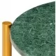 Кафе маса зелена 60x60x35 см естествен камък мраморна текстура
