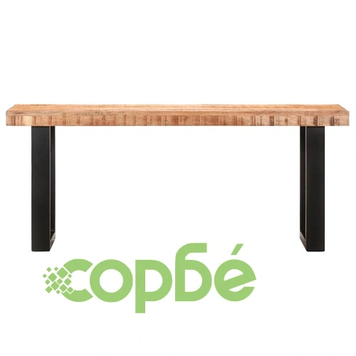 Пейка, 110 см, грубо мангово дърво масив и стомана ➤ топ цена ➤ sorbe.bg