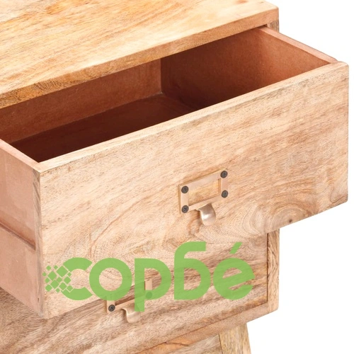 Нощно шкафче, 40x35x55 см, мангово дърво масив ➤ топ цена ➤ sorbe.bg