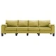 4-местен диван, зелен, текстил