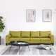 4-местен диван, зелен, текстил