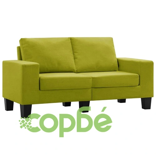 2-местен диван, зелен, текстил ➤ топ цена ➤ sorbe.bg