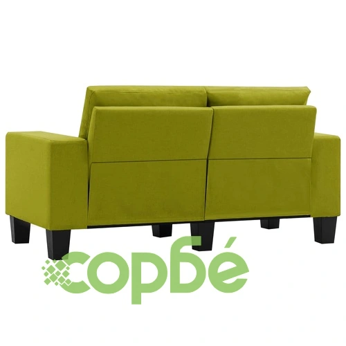 2-местен диван, зелен, текстил ➤ топ цена ➤ sorbe.bg