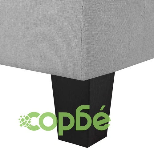 3-местен диван, светлосив, текстил ➤ топ цена ➤ sorbe.bg