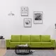 4-местен диван, зелен, текстил