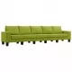 5-местен диван, зелен, текстил