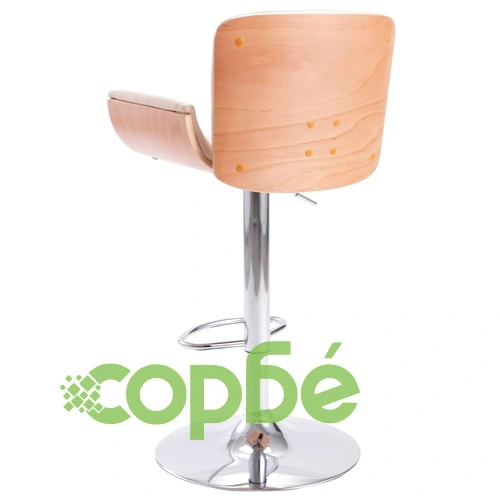 Бар табуретка, кремав, изкуствена кожа ➤ топ цена ➤ sorbe.bg