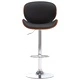 Бар табуретка, черна, изкуствена кожа