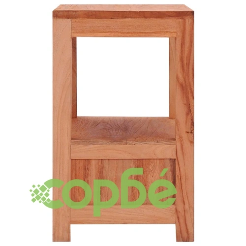 Нощно шкафче, 40x30x50 см, тиково дърво масив ➤ топ цена ➤ sorbe.bg