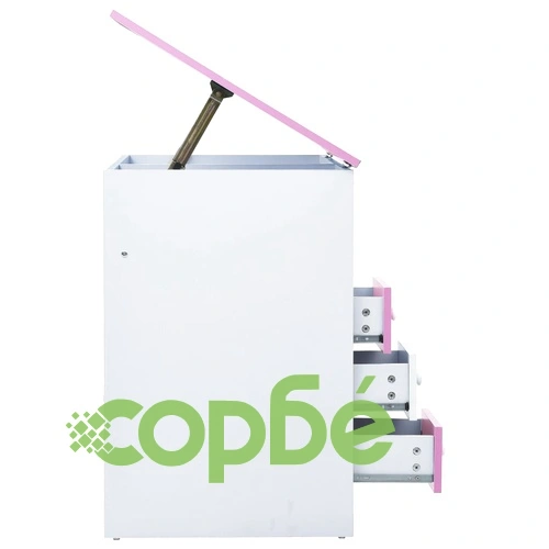 Детско бюро за рисуване, накланящ се плот, розово и бяло ➤ топ цена ➤ sorbe.bg